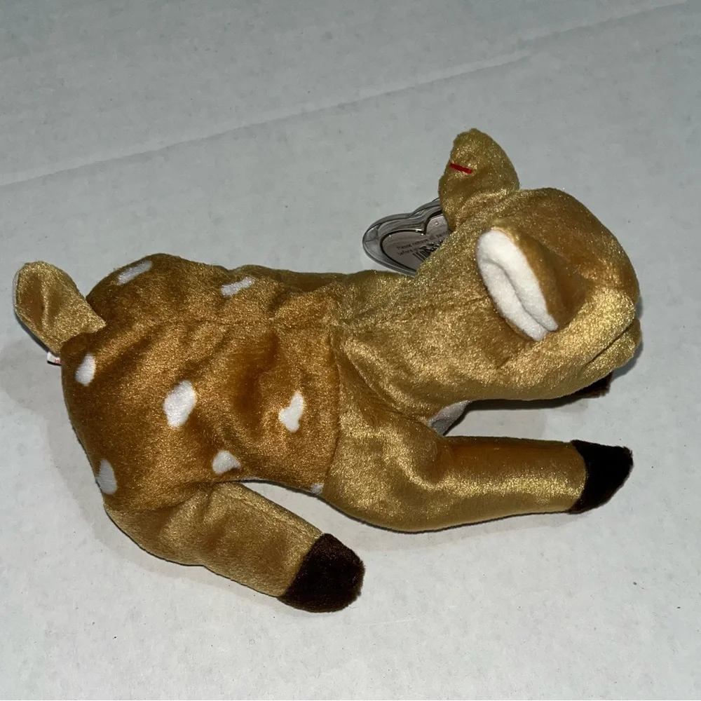TY Beanie Babies Whisper Deer,‎ Lucky Ladybug, Flitter Butterfly Rocket Blue Jay